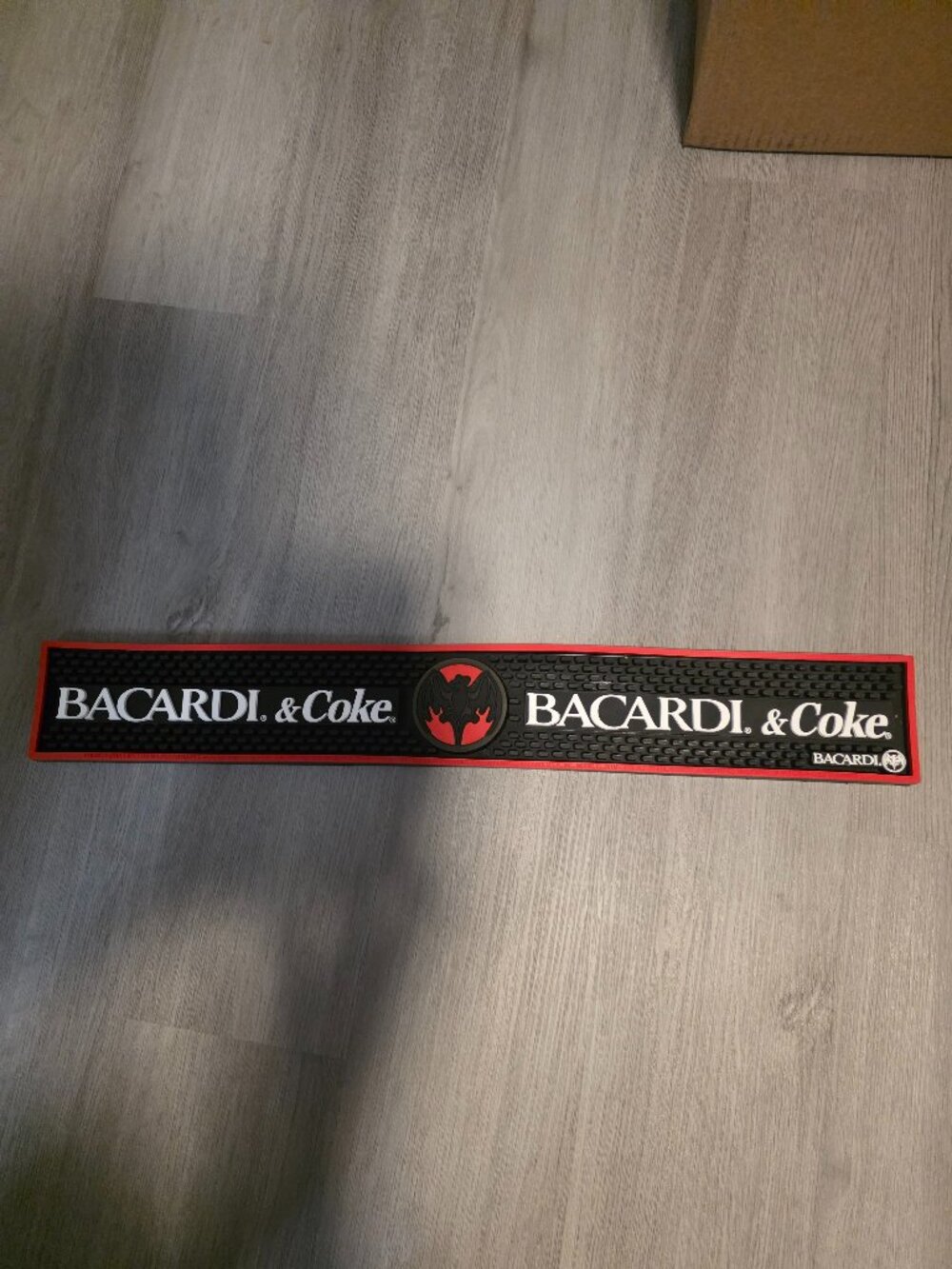 Bacardi Rum and Coke Rubber Bar Rail Runner Barware NWOT